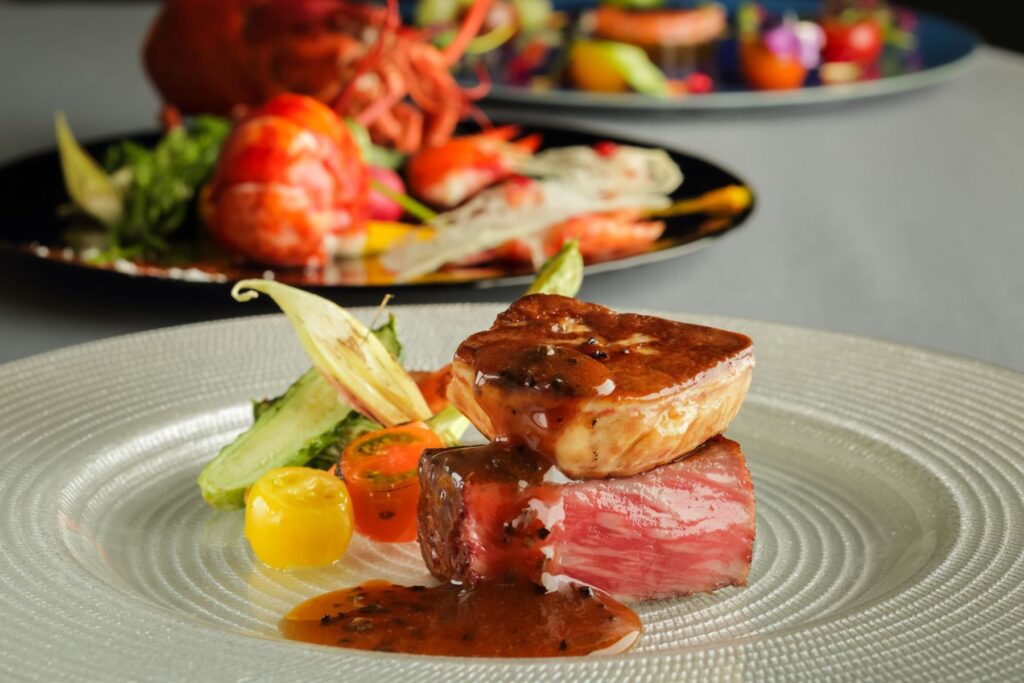 贅沢な美食を堪能