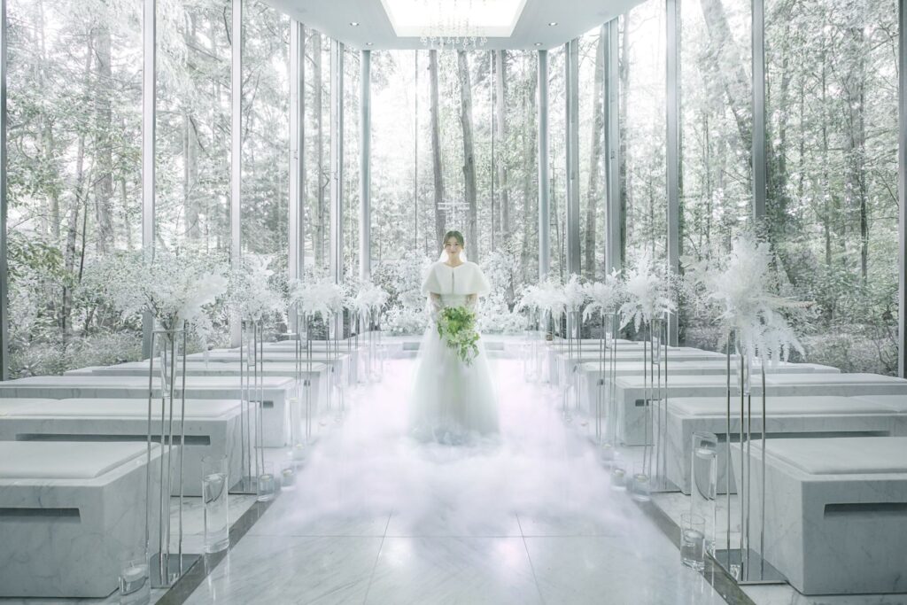 緑あふれるチャペル挙式