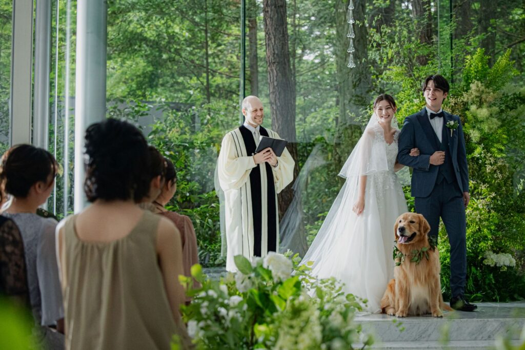 自然の中で誓う愛