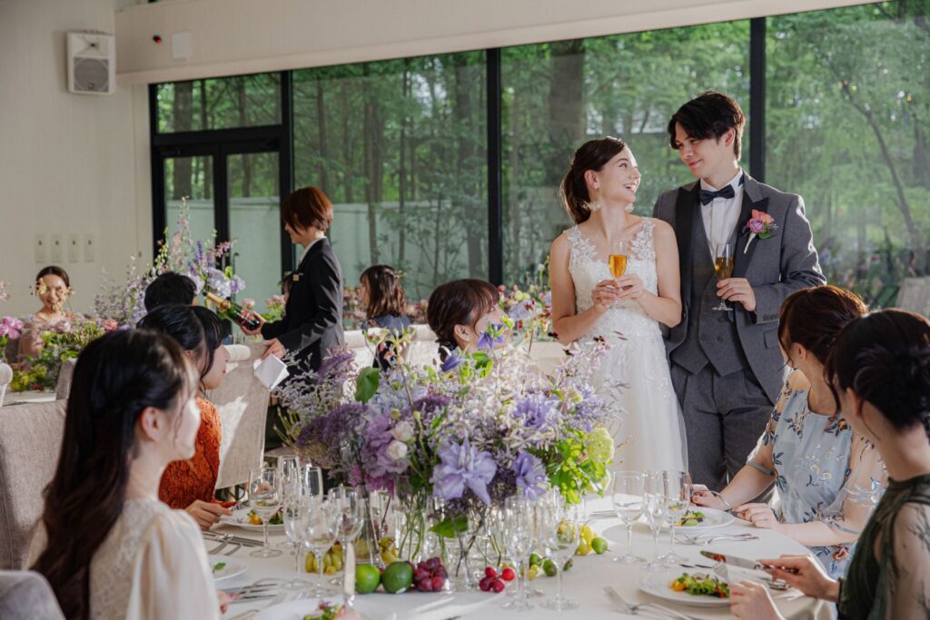 自然が演出する祝福の瞬間