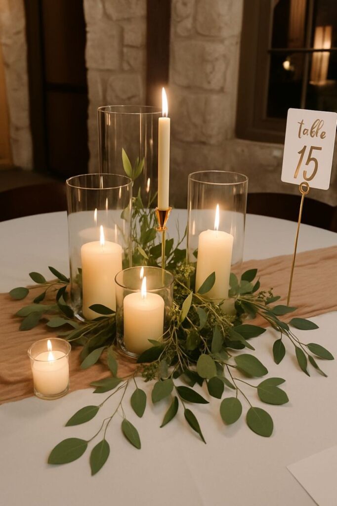 キャンドルサービスはロマンチックな夜を演出。軽井沢の落ち着いた空間で、灯りに込めた幸せをゲストへ分け与えます。
