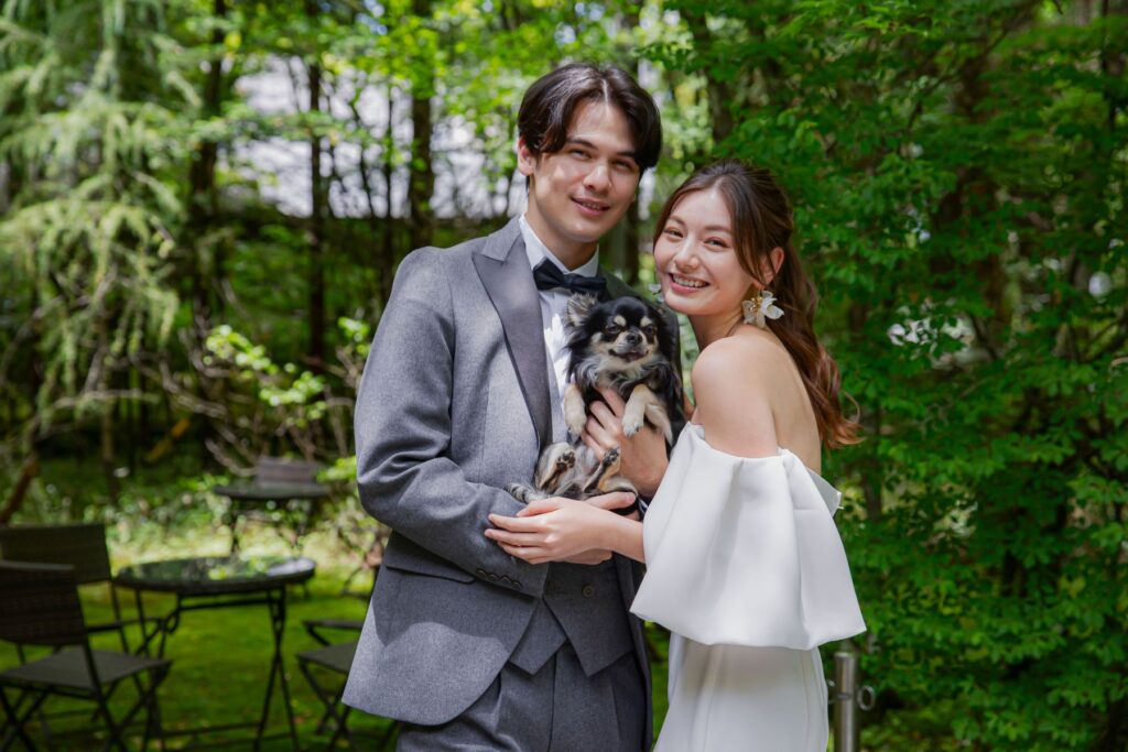 軽井沢でペットウェディング