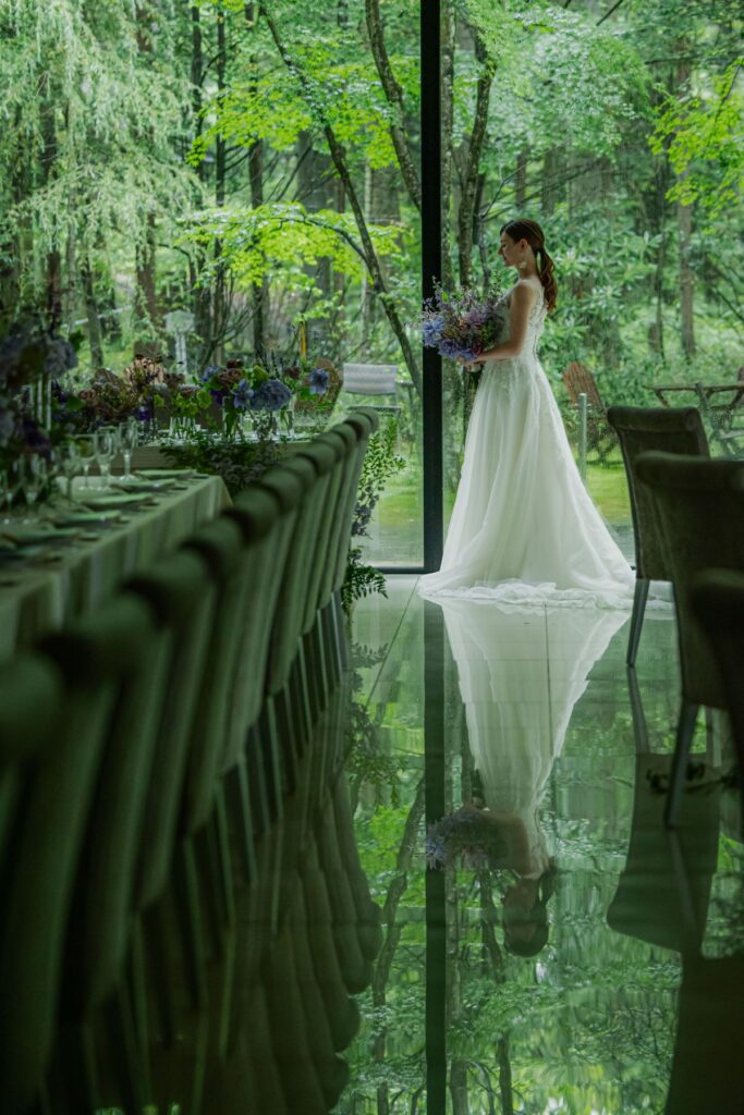 軽井沢の自然と一体となる