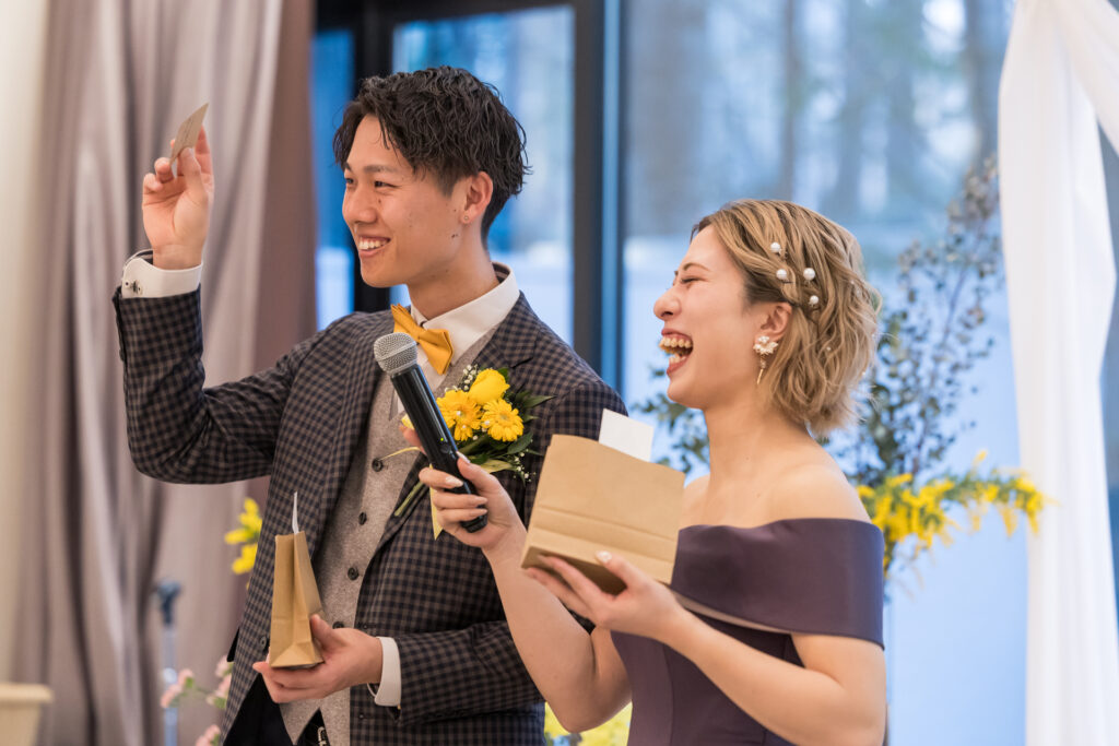 お色直し後のドレスは何色？ドレス色当てクイズで会場が一体に！正解者への景品も豪華に！
