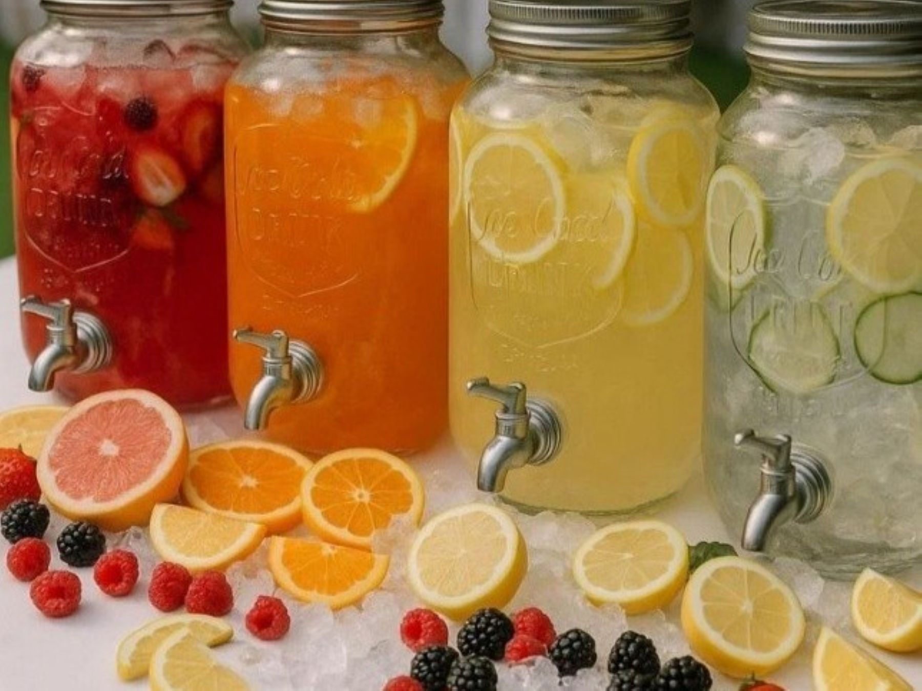 軽井沢の自然に囲まれたアネーリ軽井沢で、彩り豊かなウェルカムドリンクをご用意。季節の果実と爽やかな味わいでゲストをお迎えします。