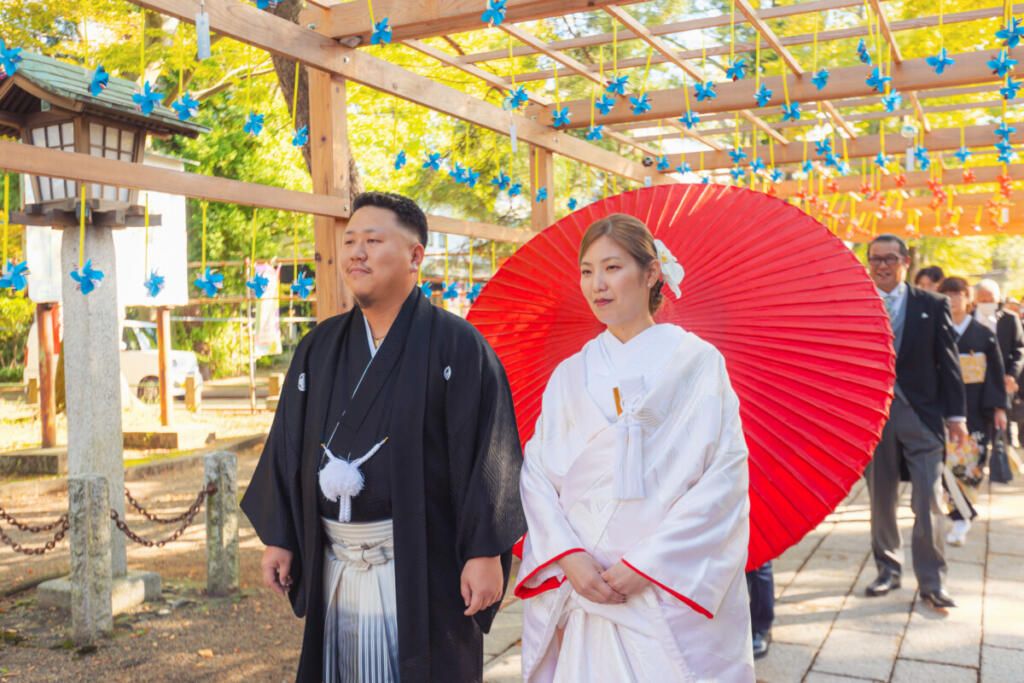 憧れていた神前式を叶えたウエディング　金峯神社