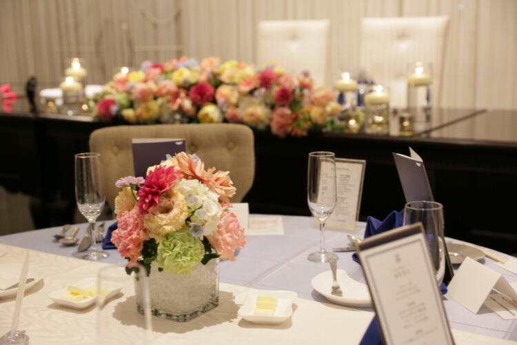 結婚式の会場装花の種類