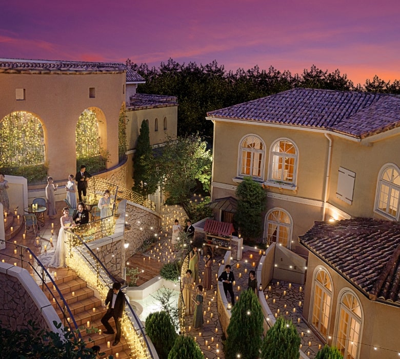 南フランスの美しい街並みのような結婚式場アネーリ大宮