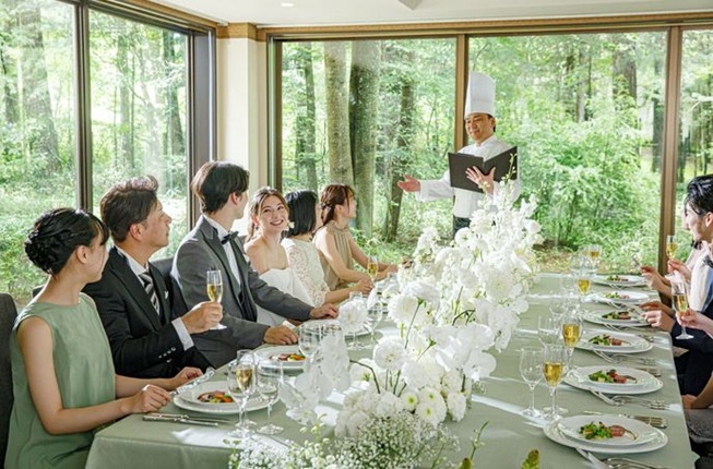 さいたま市結婚式場アネーリ大宮。ナイフやフォークが苦手なゲストも安心。お箸で食べられるアネーリ大宮の和フレンチコース。