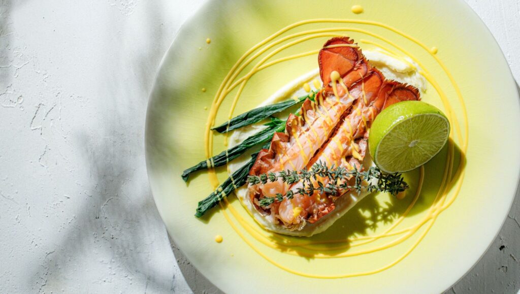 結婚式場アネーリ大宮。オマール海老を利用した豪華な一品。